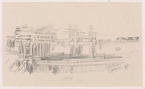 オールド バタシー ブリッジ 作： James Abbott McNeill Whistler