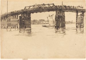 オールド バタシー ブリッジ 作： James Abbott McNeill Whistler