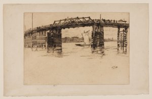 オールド バタシー ブリッジ 作： James Abbott McNeill Whistler