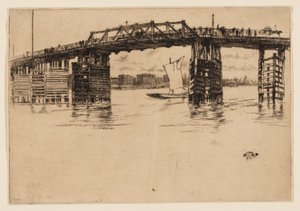 オールド バタシー ブリッジ 作： James Abbott McNeill Whistler