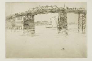 オールド バタシー ブリッジ 作： James Abbott McNeill Whistler