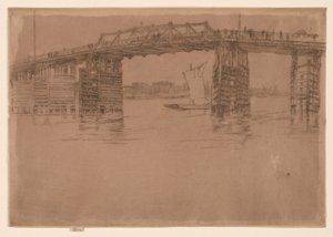 オールド バタシー ブリッジ 作： James Abbott McNeill Whistler