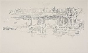 オールド バタシー ブリッジ 作： James Abbott McNeill Whistler