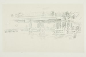 オールド・バタシー・ブリッジ 作： James McNeill Whistler