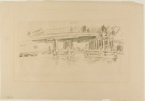 オールド・バタシー・ブリッジ 作： James McNeill Whistler