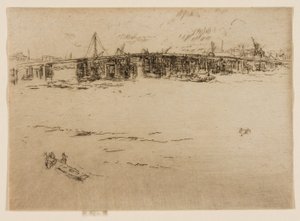 オールド バタシー ブリッジ、No. 2 作： James Abbott McNeill Whistler