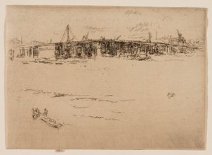 オールド バタシー ブリッジ、No. 2 作： James Abbott McNeill Whistler