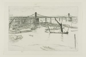 オールド ハンガーフォード ブリッジ 作： James Abbott McNeill Whistler