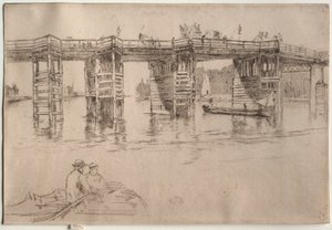 オールド・パットニー・ブリッジ 作： James McNeill Whistler