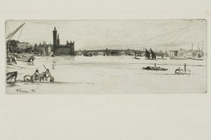 オールド ウェストミンスター ブリッジ 作： James Abbott McNeill Whistler