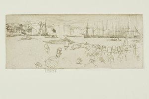 ペニー・パッセンジャーズ、ライムハウス 作： James Abbott McNeill Whistler