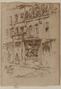 リトル バター ストリート、ブリュッセル 作： James Abbott McNeill Whistler