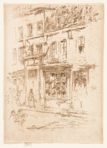 リトル バター ストリート、ブリュッセル 作： James Abbott McNeill Whistler