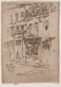 ブリュッセル、ブール通り 作： James McNeill Whistler