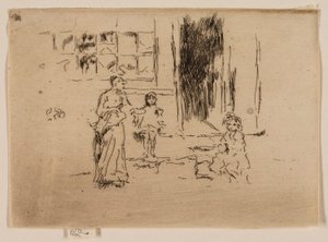 ペチコートレーン 作： James Abbott McNeill Whistler