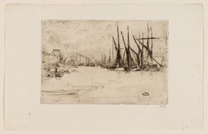ピクルス ニシン ワーフ 作： James Abbott McNeill Whistler