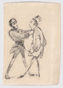 警官と市民 作： James Abbott McNeill Whistler