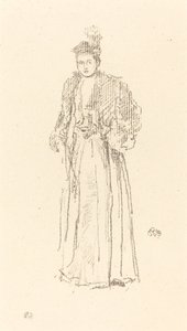 ポートレート スタディ: ミス シャーロット R. ウィリアムズ 作： James Abbott McNeill Whistler