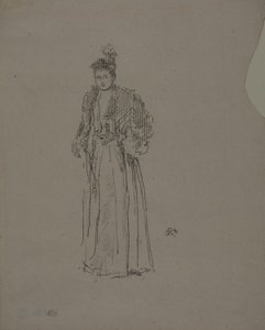 ポートレート スタディ: ミス シャーロット R. ウィリアムズ 作： James Abbott McNeill Whistler