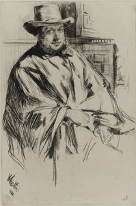 男の肖像 作： James Abbott McNeill Whistler