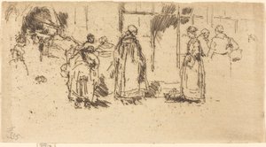 家禽市場、ロシュ 作： James Abbott McNeill Whistler