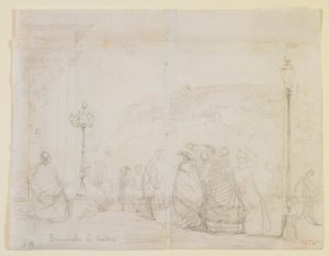 バーデンを歩く 作： James Abbott McNeill Whistler