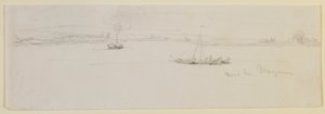 マインツ近郊 作： James Abbott McNeill Whistler