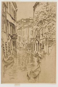 静かな運河 作： James Abbott McNeill Whistler