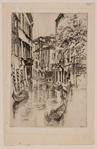 静かな運河 作： James McNeill Whistler