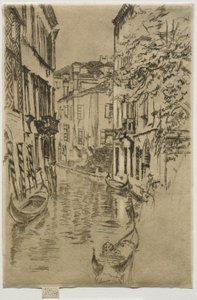 静かな運河 作： James McNeill Whistler