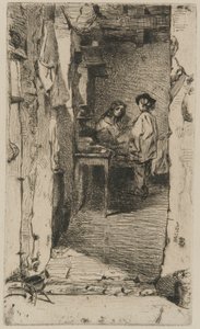 ラグピッカーズ、ムフタール地区、パリ 作： James Abbott McNeill Whistler