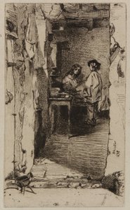 ラグピッカーズ、ムフタール地区、パリ 作： James Abbott McNeill Whistler