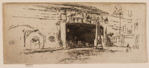 レイルウェイ アーチ、アメリカン スクエア 作： James Abbott McNeill Whistler
