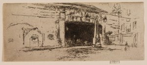 レイルウェイ アーチ、アメリカン スクエア 作： James Abbott McNeill Whistler