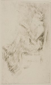本を読んでいる 作： James Abbott McNeill Whistler