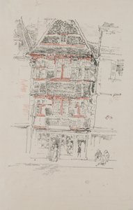 赤い家、パンポル 作： James Abbott McNeill Whistler