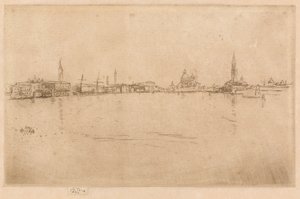 夜明けに敬礼 作： James Abbott McNeill Whistler
