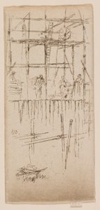 サボイ足場 作： James Abbott McNeill Whistler