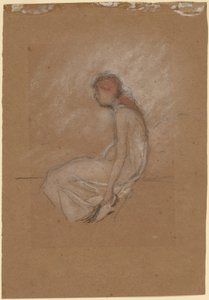 赤髪の着席女性 作： James Abbott McNeill Whistler
