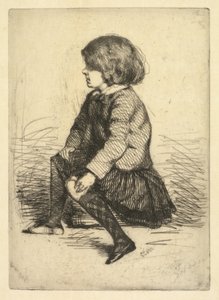 シーモア・ヘイデン・ジュニア、着席 作： James McNeill Whistler
