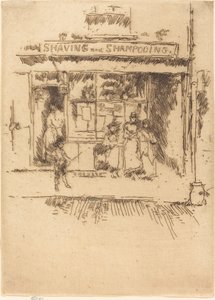 シェービングとシャンプー 作： James Abbott McNeill Whistler