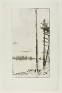 リバプール造船所 作： James McNeill Whistler