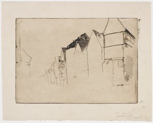 家のスケッチ 作： James Abbott McNeill Whistler