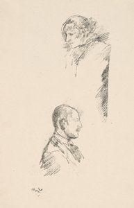 フィリップ嬢と A. スタッド氏のスケッチ 作： James Abbott McNeill Whistler