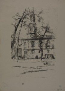 セント ジャイルズ イン ザ フィールズ 作： James Abbott McNeill Whistler