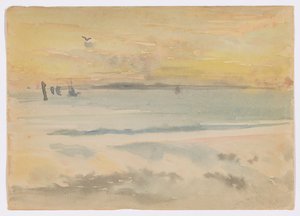 セント・アイヴス: サンセット 作： James Abbott McNeill Whistler