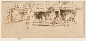セント・ジェイムズ・プレイス、ハウンズディッチ 作： James McNeill Whistler