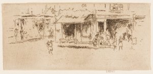 セント・ジェイムズ・プレイス、ハウンズディッチ 作： James McNeill Whistler