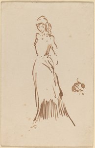 立っている女性の姿 作： James Abbott McNeill Whistler