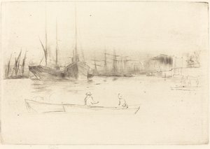 タワーの蒸気船 作： James Abbott McNeill Whistler